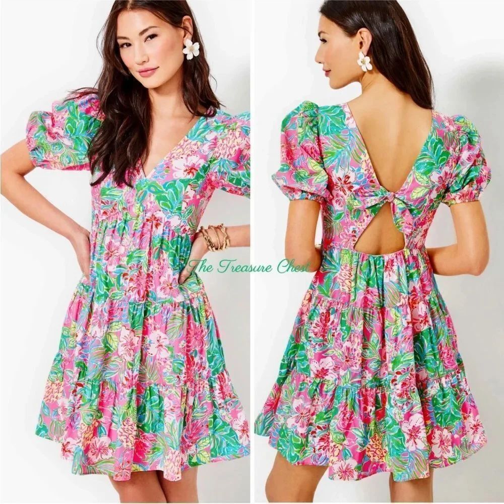 Lilly Pulitzer Nalani Journey To The Jungle Floral Mini Dress Women’s Size 2